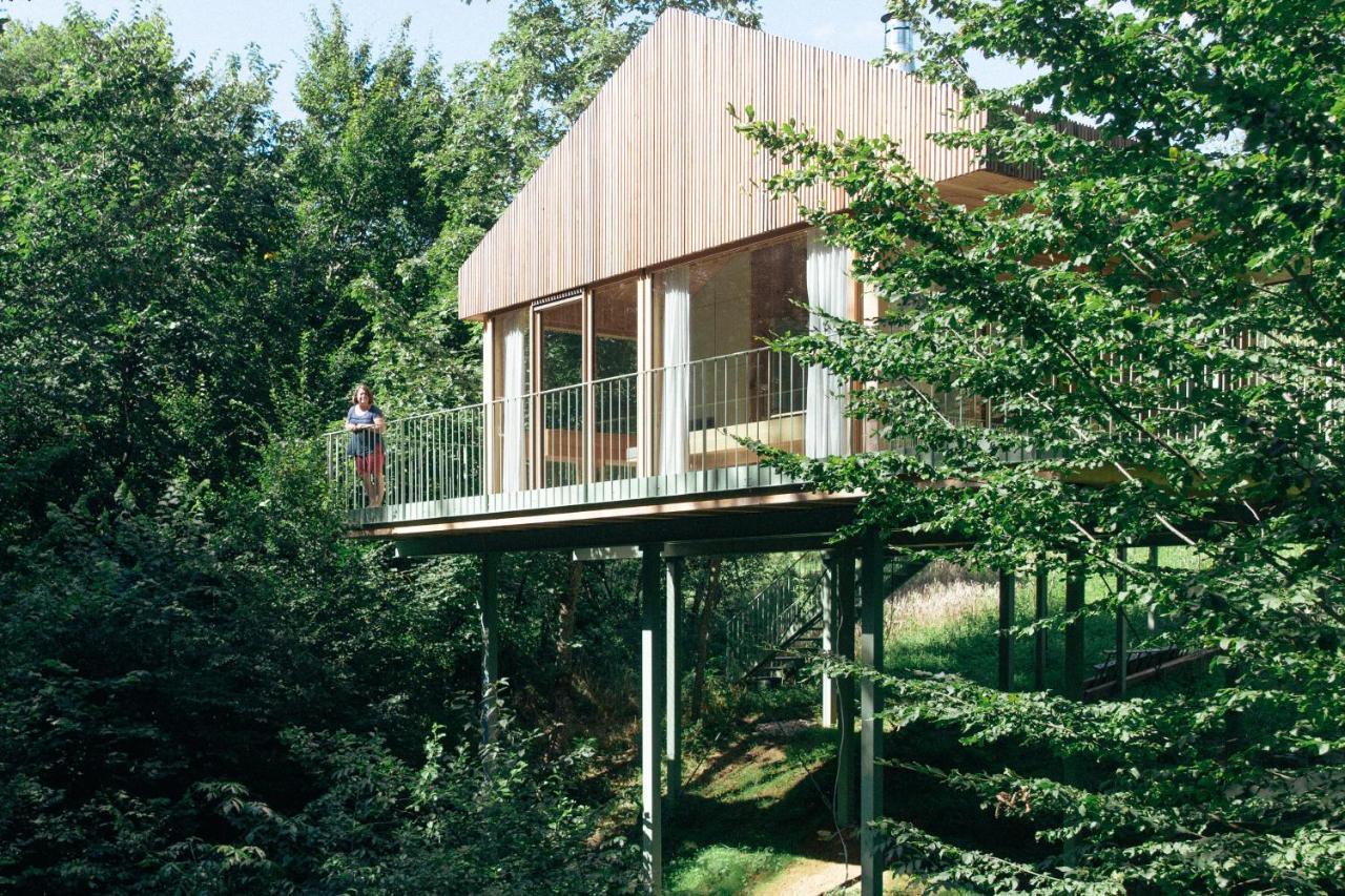 Ferienwohnung Baumhaus Buchengruen Dobl-Zwaring Exterior foto